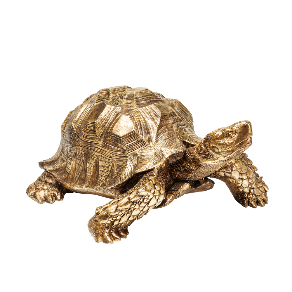 30142　Deco Figurine Turtle Gold XL