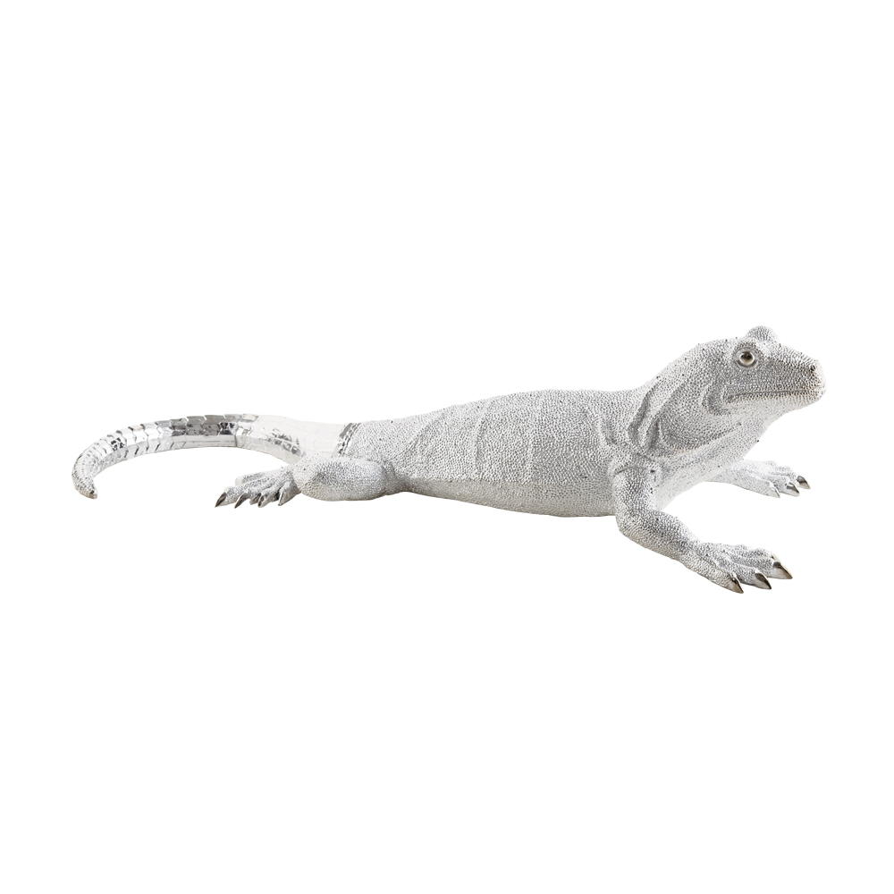 廃番】Deco Figurine Lizard Silver Deluxe - オブジェ・置物の通販 ｜【KARE】ドイツの家具・インテリア 雑貨「カレジャパン公式オンラインストア」