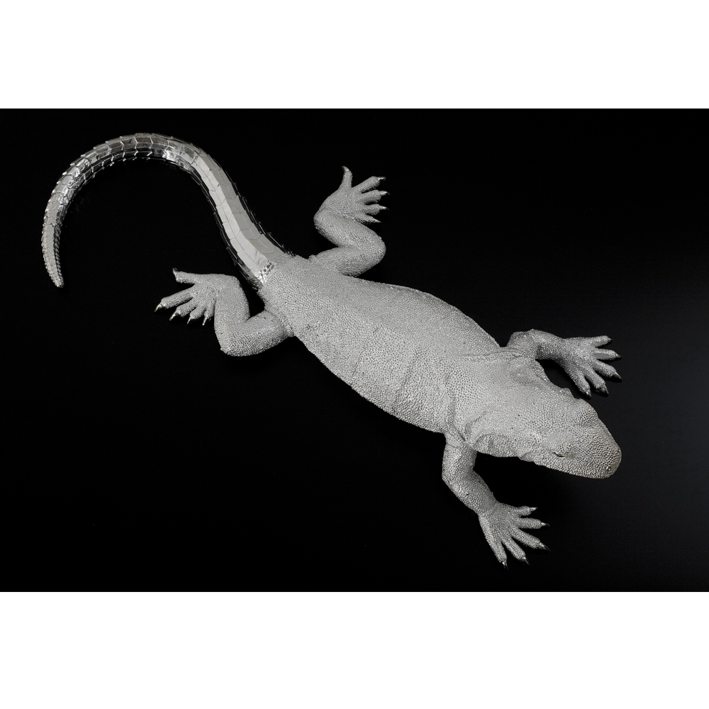 廃番】Deco Figurine Lizard Silver Deluxe - オブジェ・置物の通販