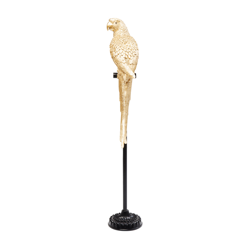 在庫切れ】オウム フィギュア ゴールド - オブジェ・置物の通販