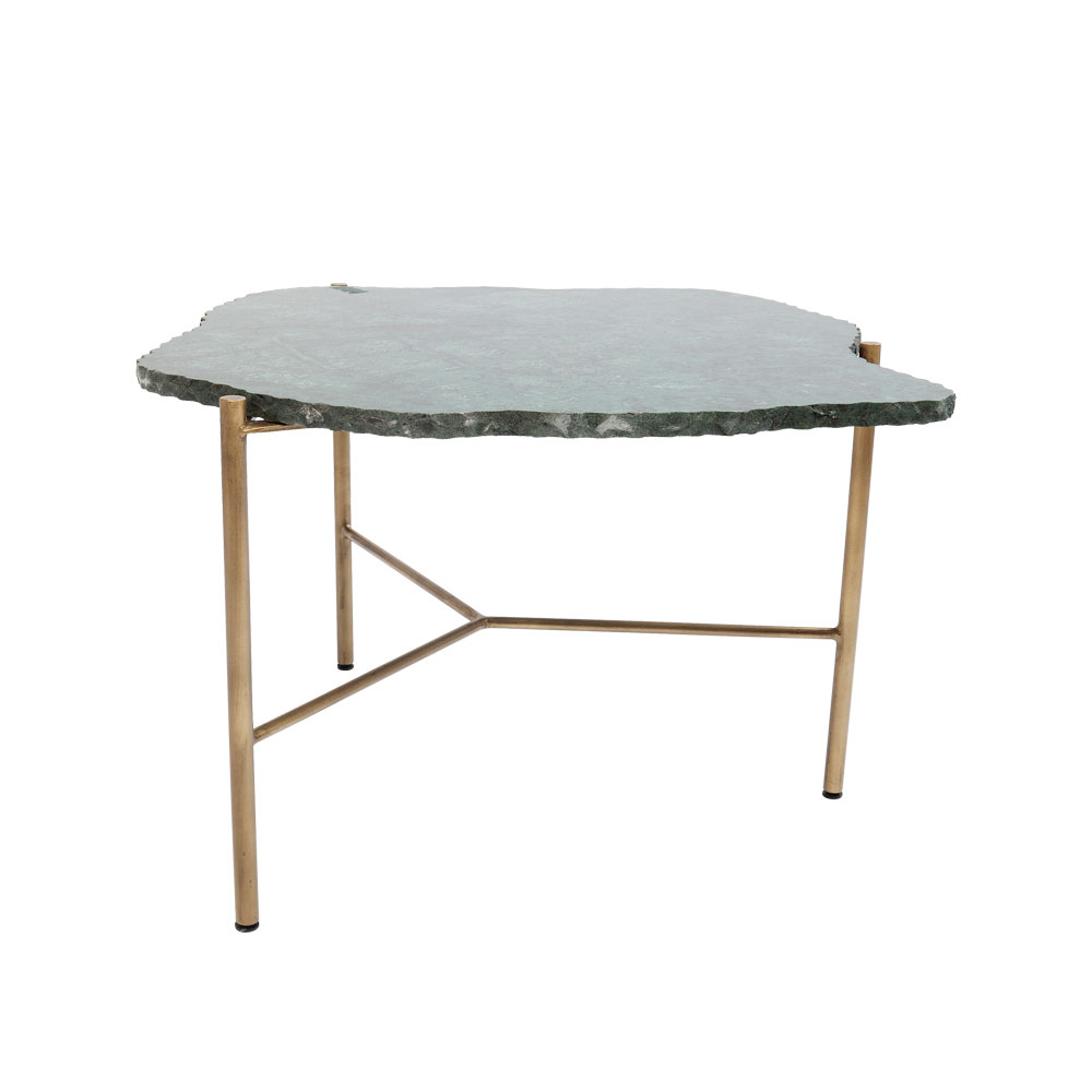 ピエドラグリーン 76x72cm ローテーブル/コーヒーテーブル - ロー 