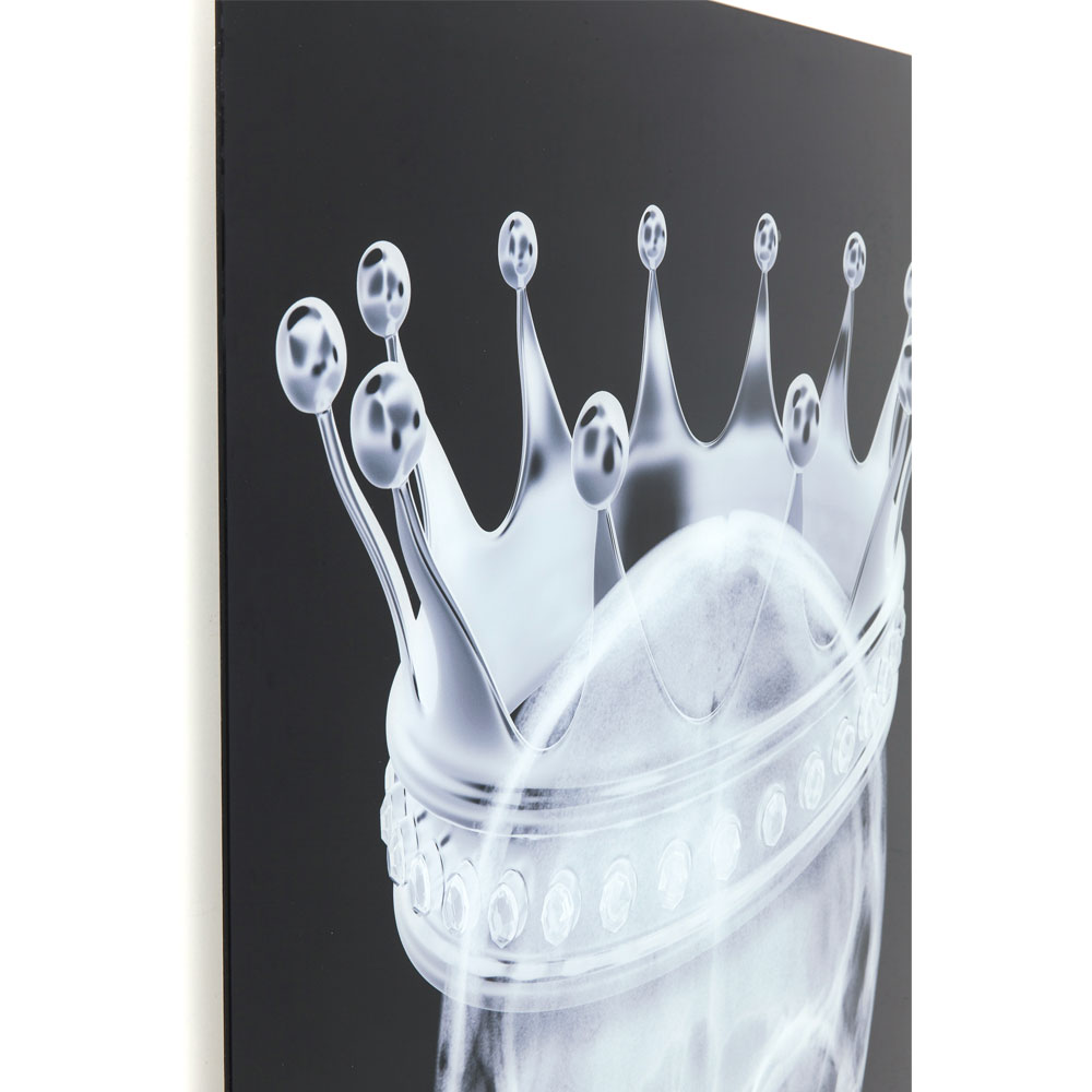廃番】クラウンスカル 120x80cm ガラスピクチャー ｜【KARE】ドイツの