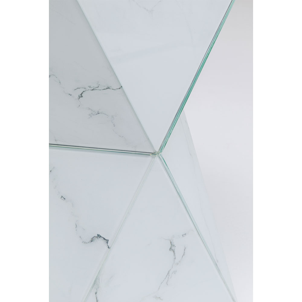 廃番】ラグジュアリー トライアングル マーブル サイドテーブル