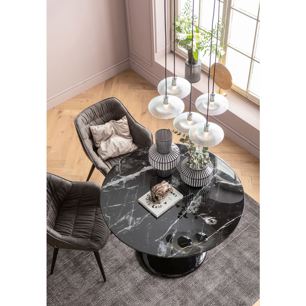 ソロ マーブルブラック O110cm テーブル ｜【KARE】ドイツの家具 