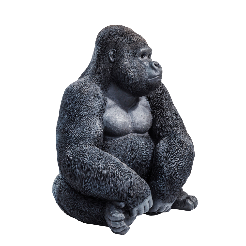 動画設置枠用]Deco Figurine Monkey Gorilla Side XL - オブジェ・置物 