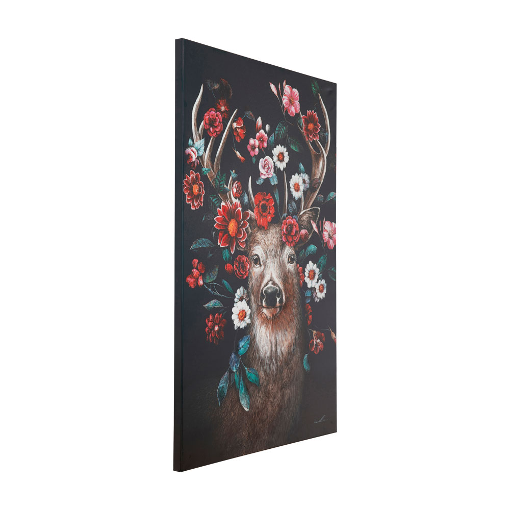 廃番】ディアインフラワー 90x140cm キャンバスピクチャー ｜【KARE