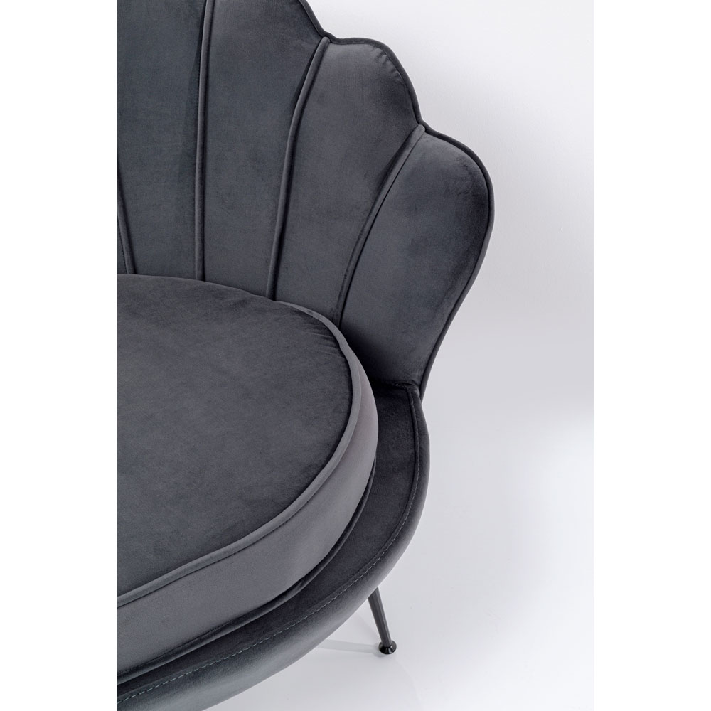 廃番】ウォーターリリー2シーターグレー ソファ - ローソファー