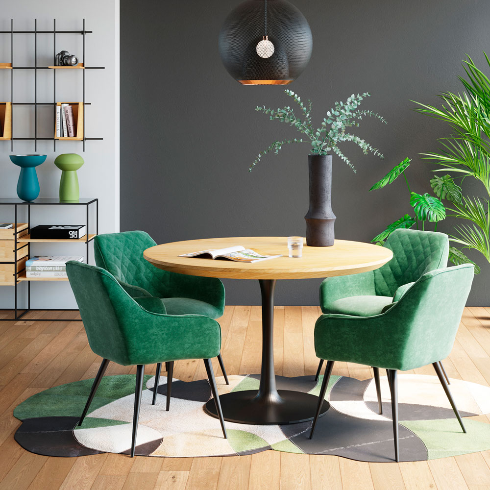 廃番】ブルターニュグリーン ダイニングチェア - ダイニングチェアの