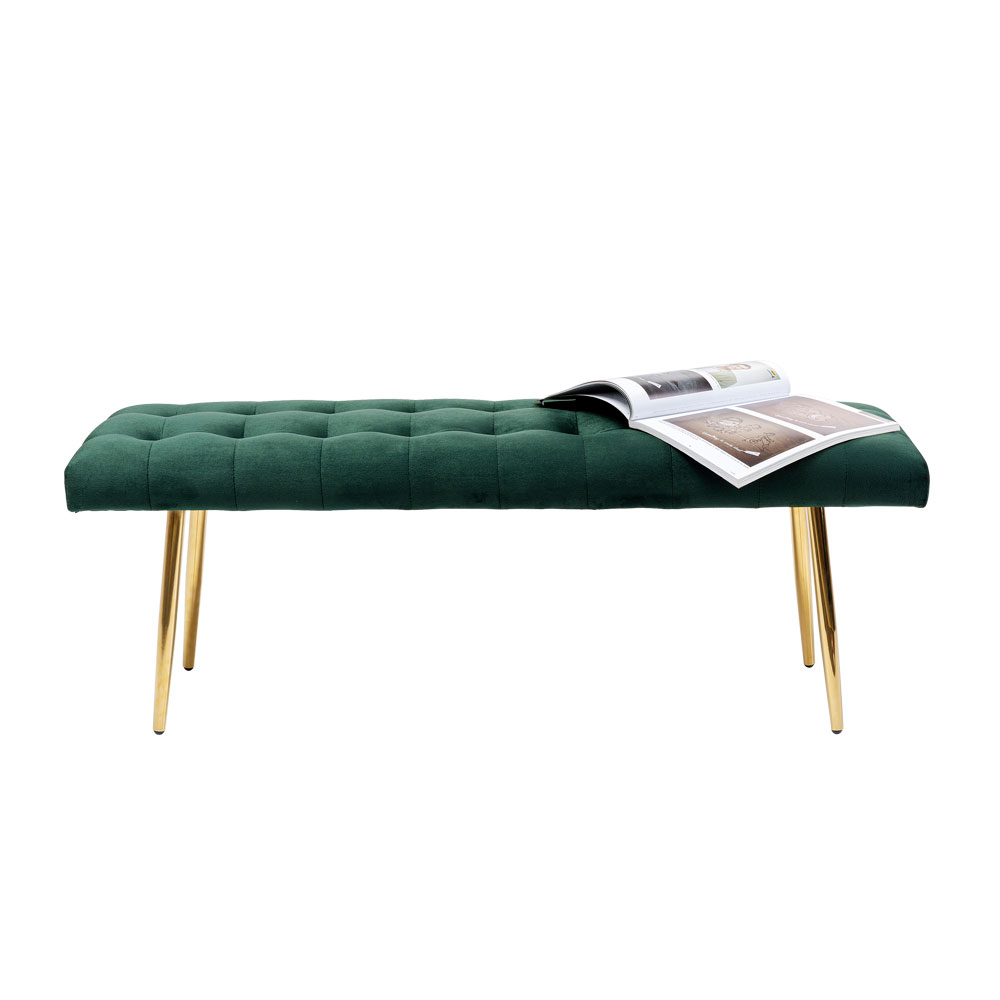 Camerina 3055875 ダイニングチェア 4点 ダークグリーン ベルベット製