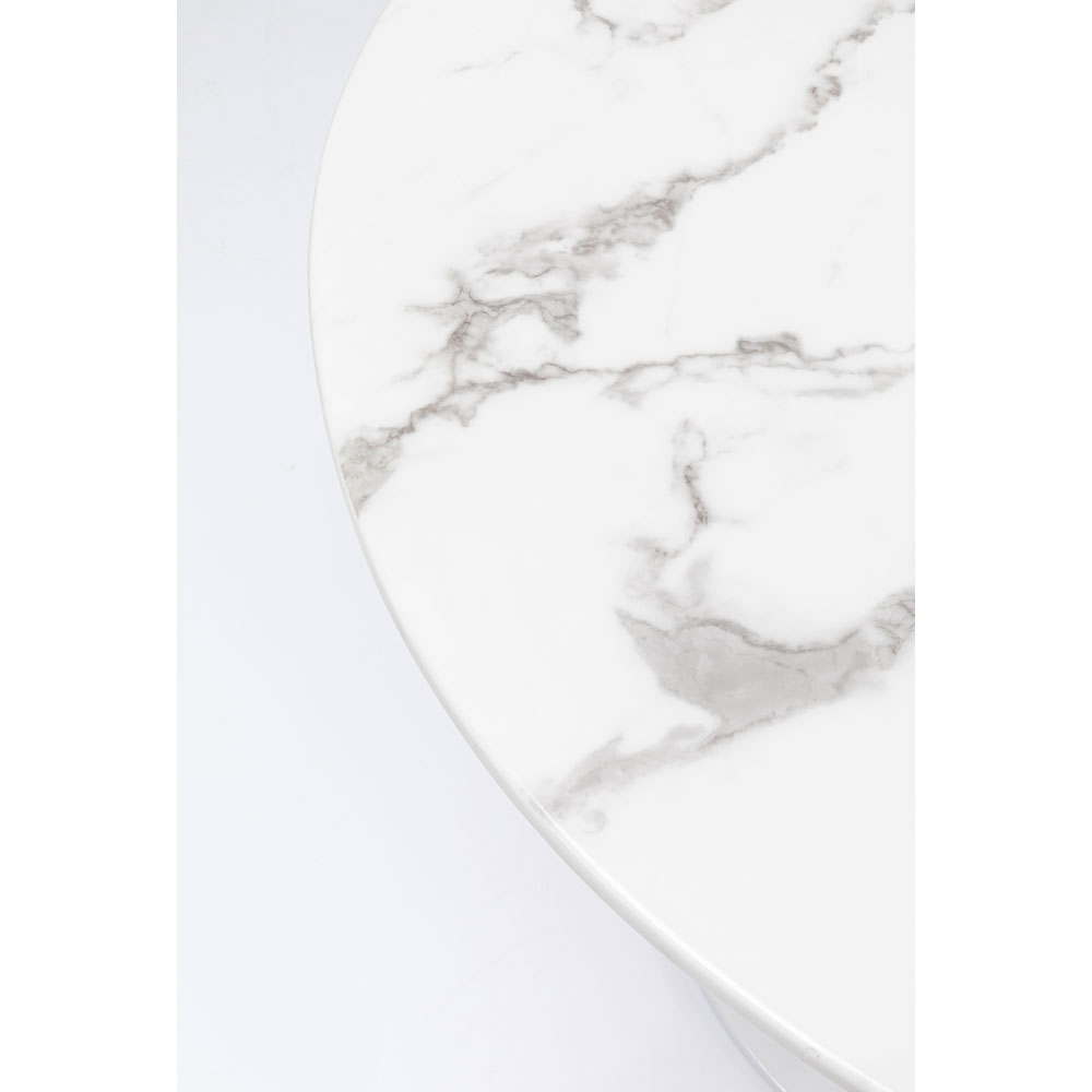 ヴェネトマーブルホワイト O110cm テーブル - ダイニングテーブルの
