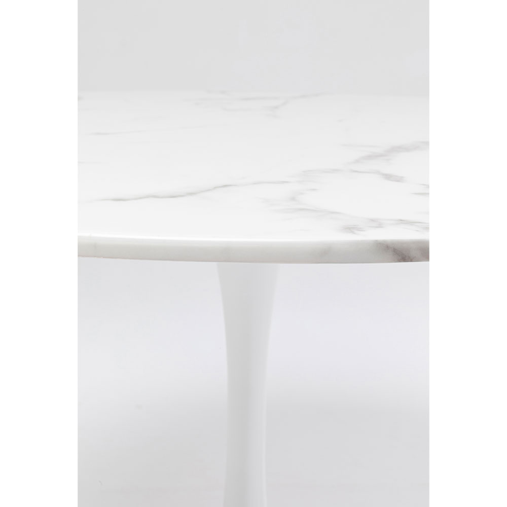 ヴェネトマーブルホワイト O110cm テーブル - ダイニングテーブルの