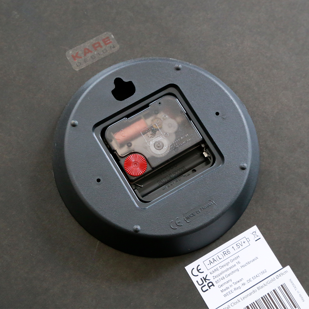 レオナルド ホワイト/ゴールド ウォールクロック - 時計の通販