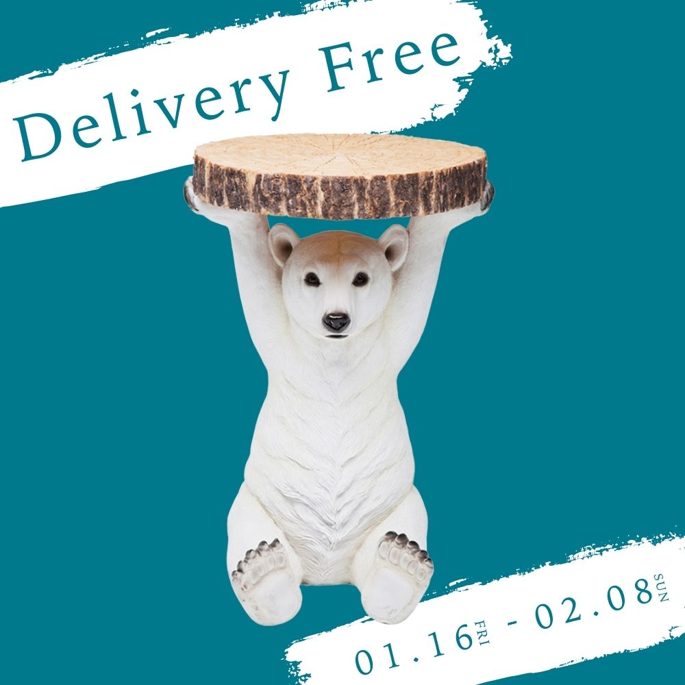 アニマルサイドテーブル ポーラーベア - サイドテーブルの通販