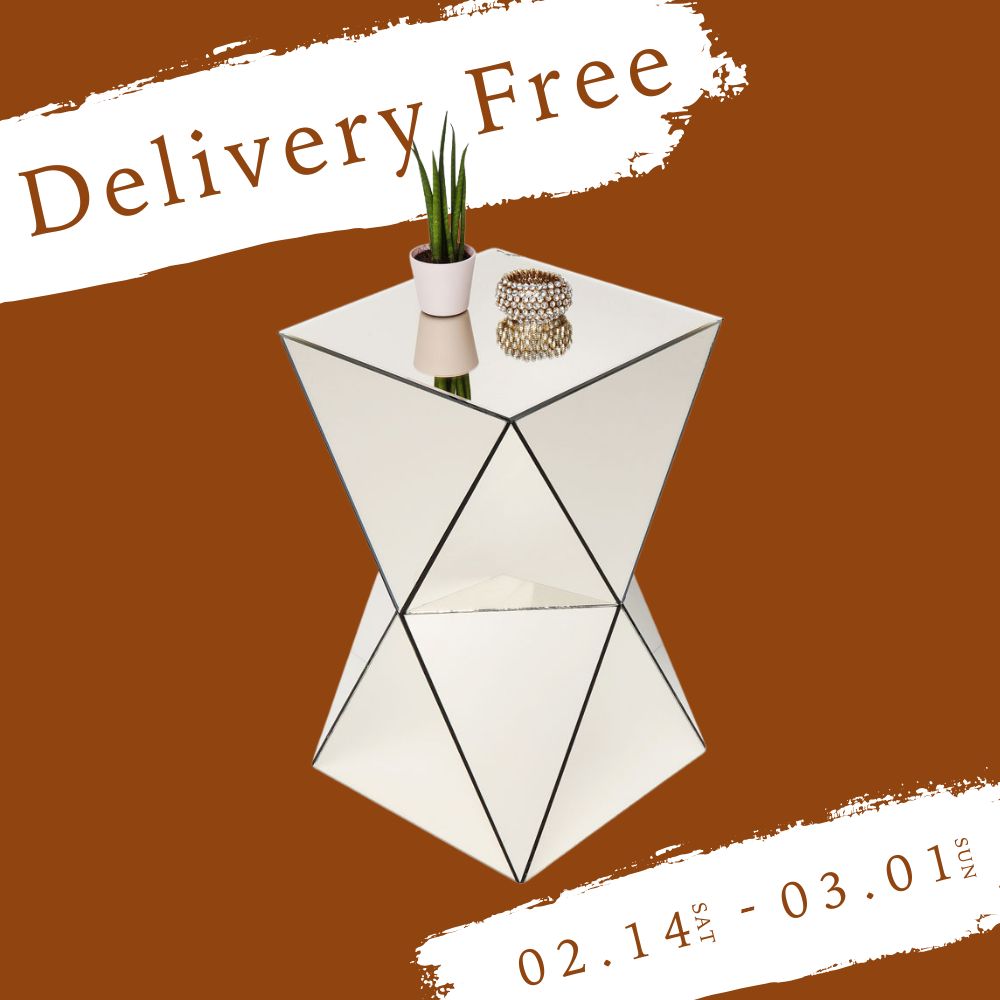 ラグジュアリートライアングル パール サイドテーブル - サイド