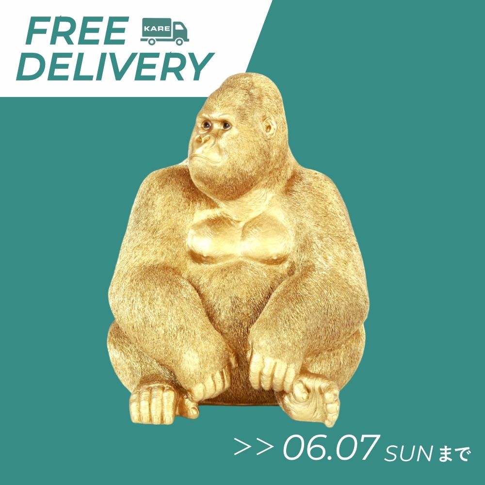 モンキーゴリラサイド ゴールド XL(E-b)R デコフィギア - オブジェ