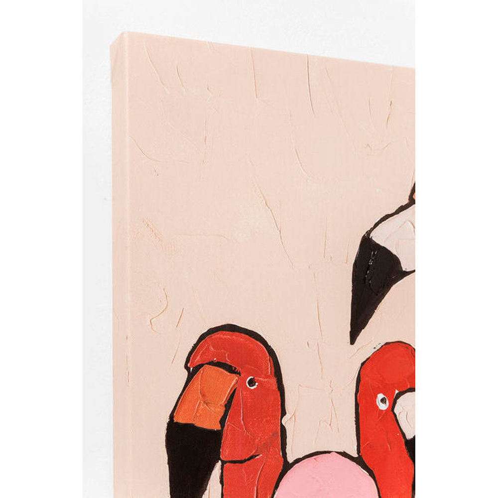 フラミンゴミーティング120x90cm タッチドピクチャー |【KARE】ドイツ フラミンゴミーティング120x90cm タッチドピクチャー |【KARE】ドイツ